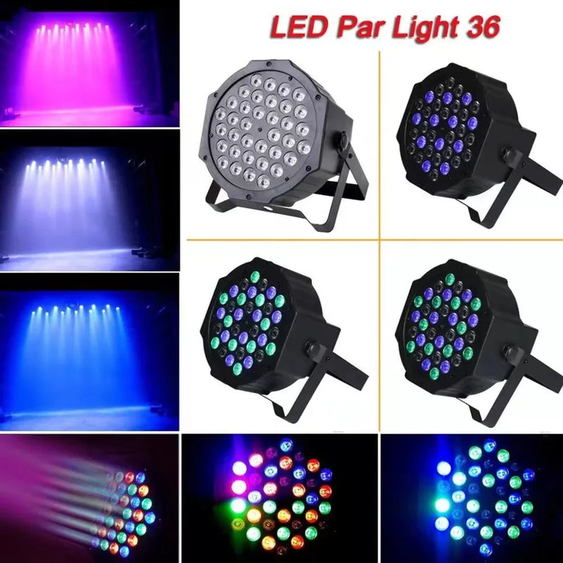 Canhão Par Led 36 Leds Refletor Iluminação Balada Festas