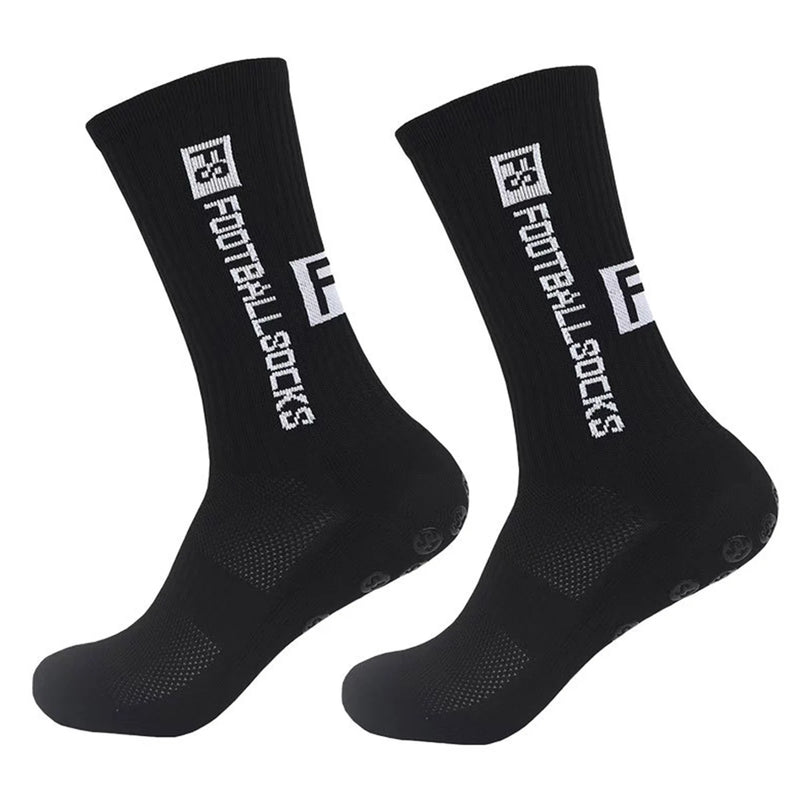 4 pairs of new FS mid tube glued football socks for sports training and competition, non slip and breathable socks